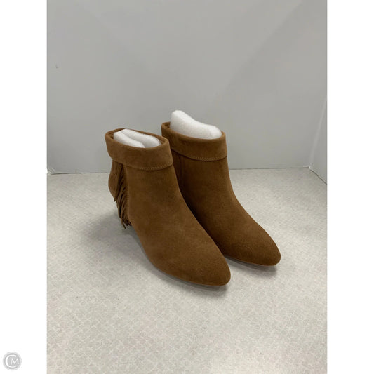 Boots Ankle Heels By Lucky Brand In Brown, Size: 8.5