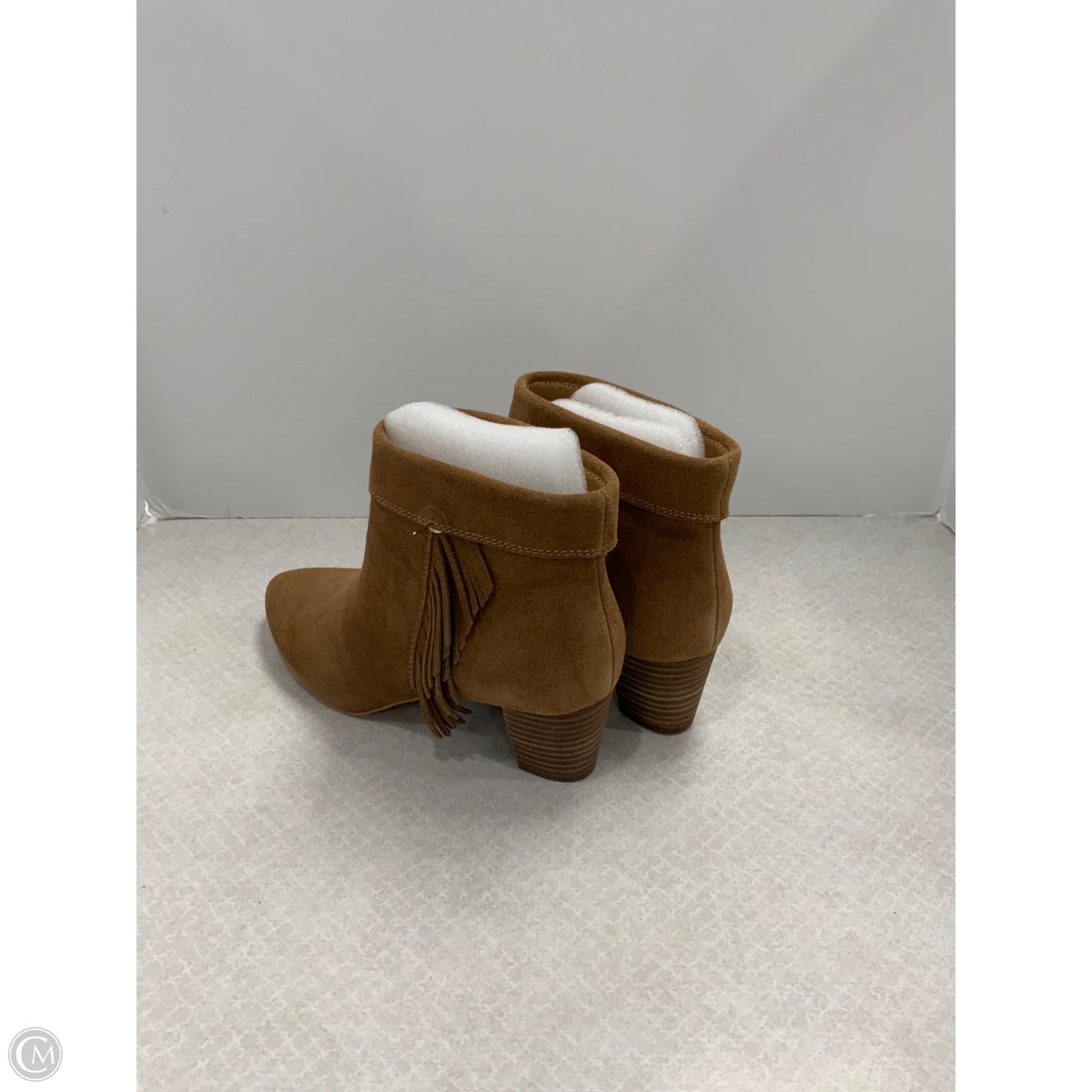 Boots Ankle Heels By Lucky Brand In Brown, Size: 8.5