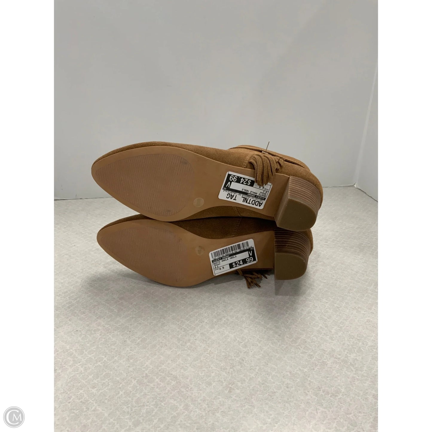 Boots Ankle Heels By Lucky Brand In Brown, Size: 8.5