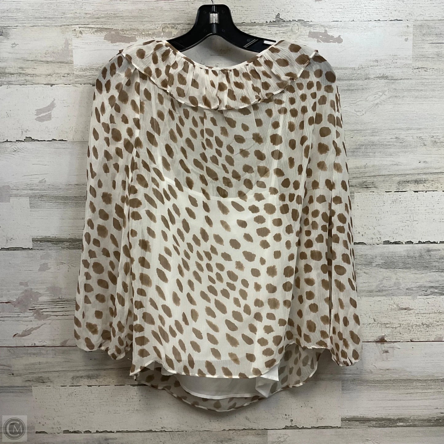 Blouse 3/4 Sleeve By AYR In Floral Print, Size: M