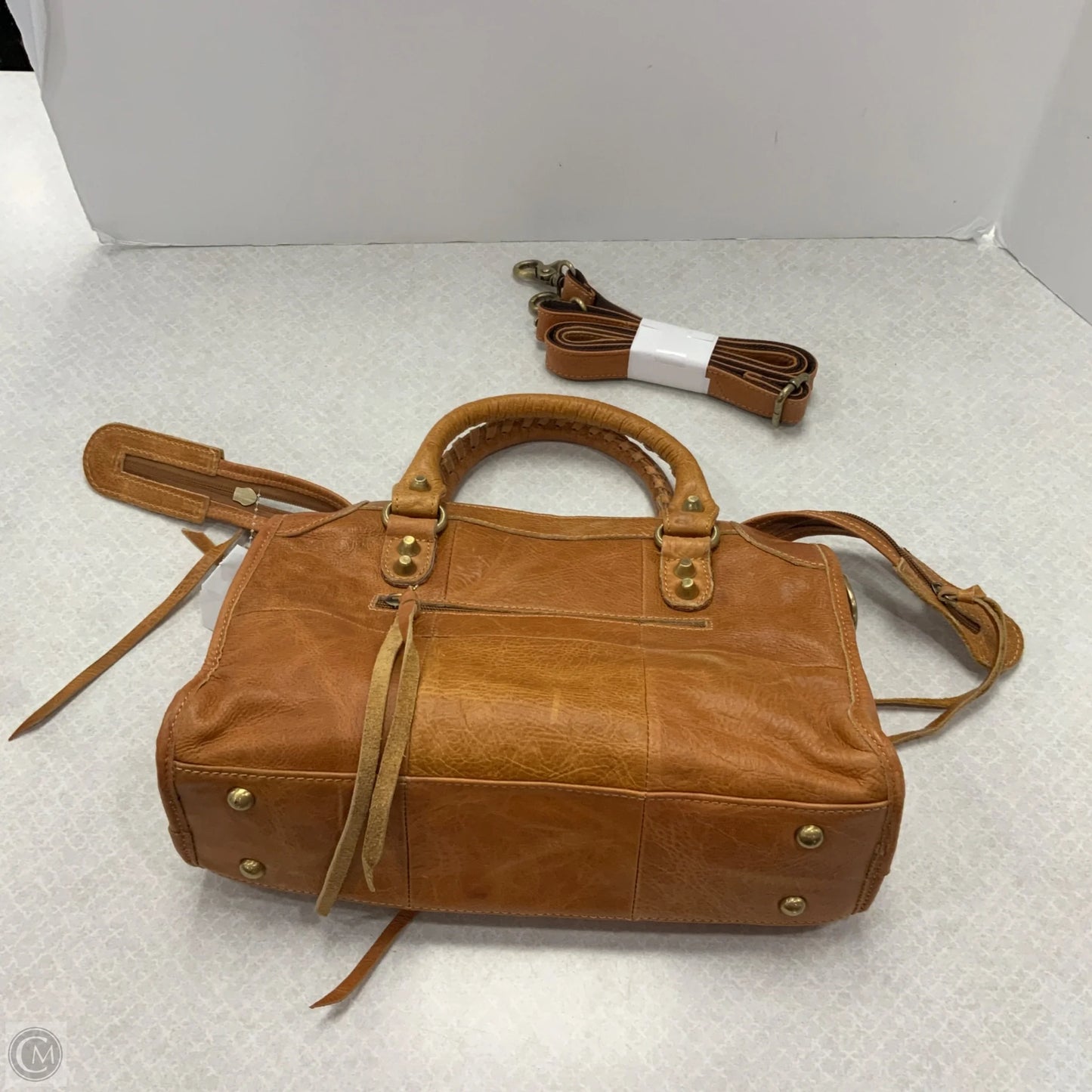 Handbag Leather By VERANO, Size: Medium