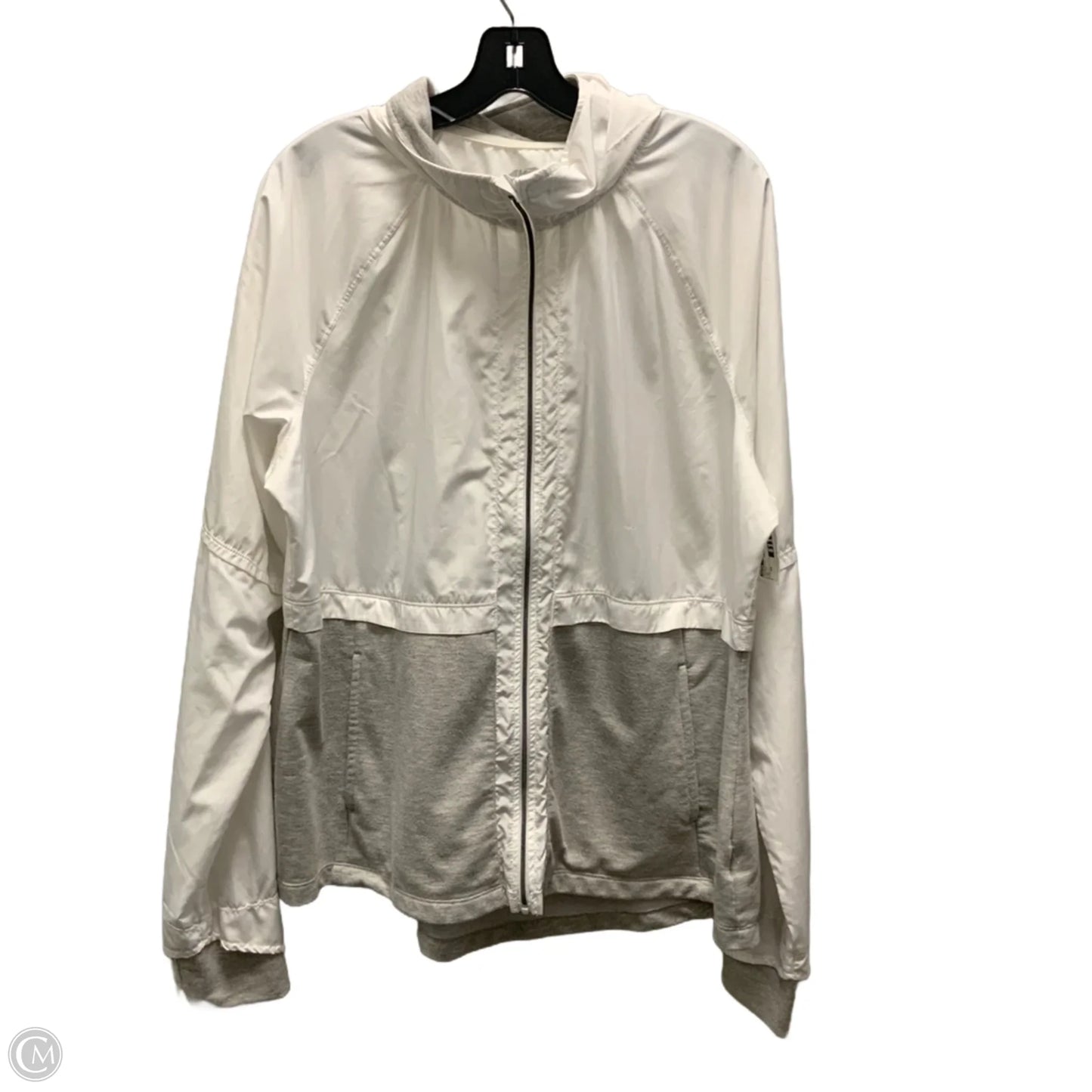 Athletic Jacket By Avia In White, Size: 2x