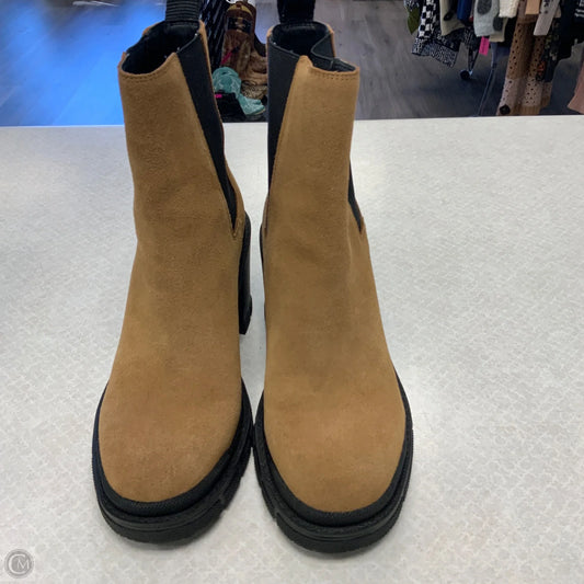 Boots Ankle Heels By Marc Fisher In Brown, Size: 7