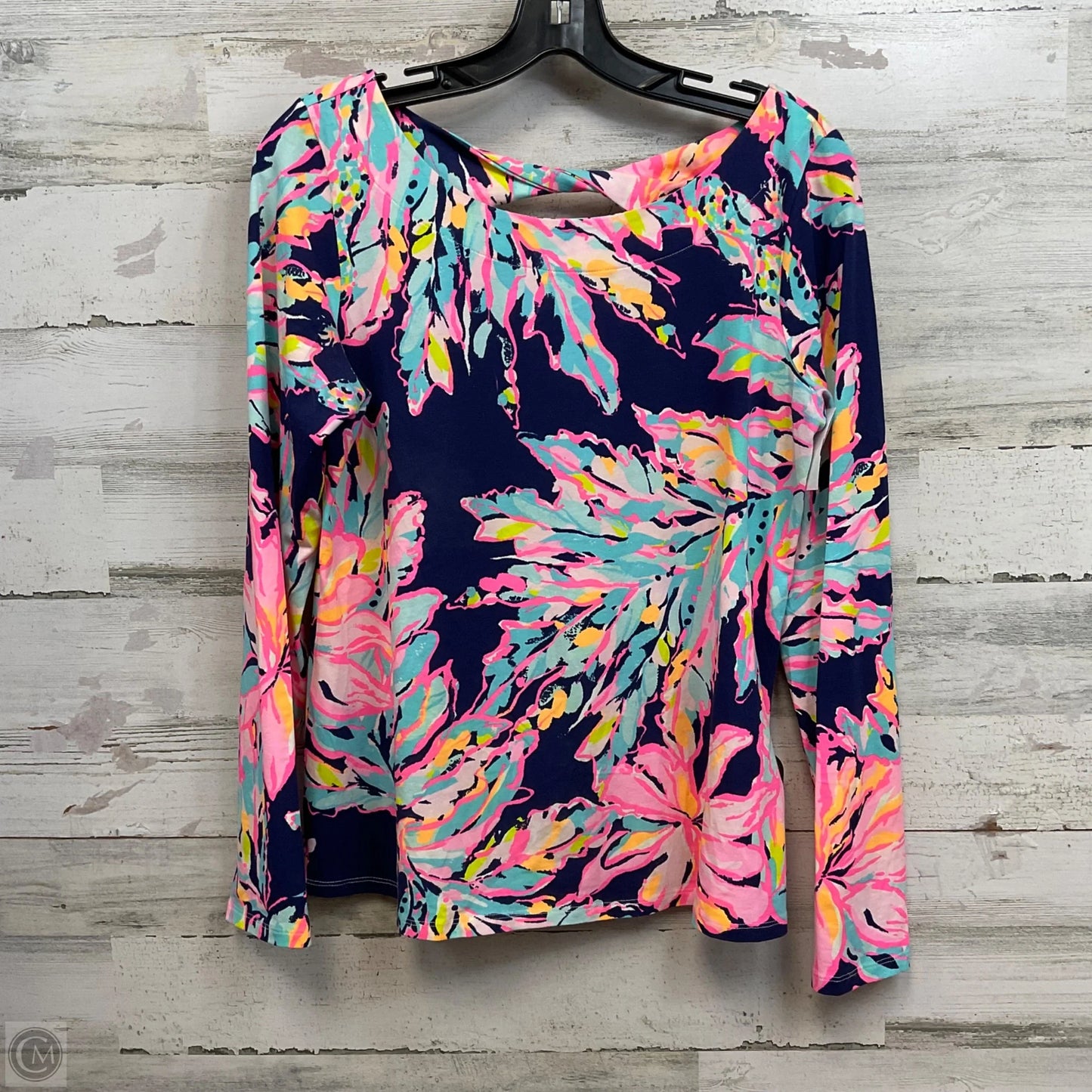 Top Long Sleeve By Lilly Pulitzer In Blue, Size: M