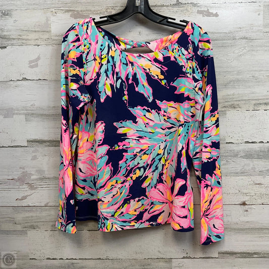 Top Long Sleeve By Lilly Pulitzer In Blue, Size: M