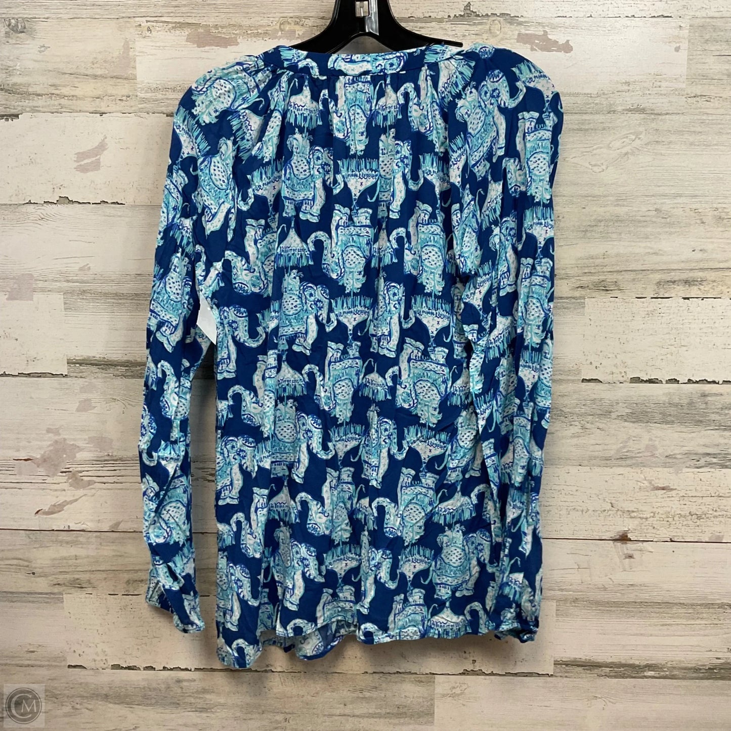 Top Long Sleeve By Lilly Pulitzer In Blue, Size: M
