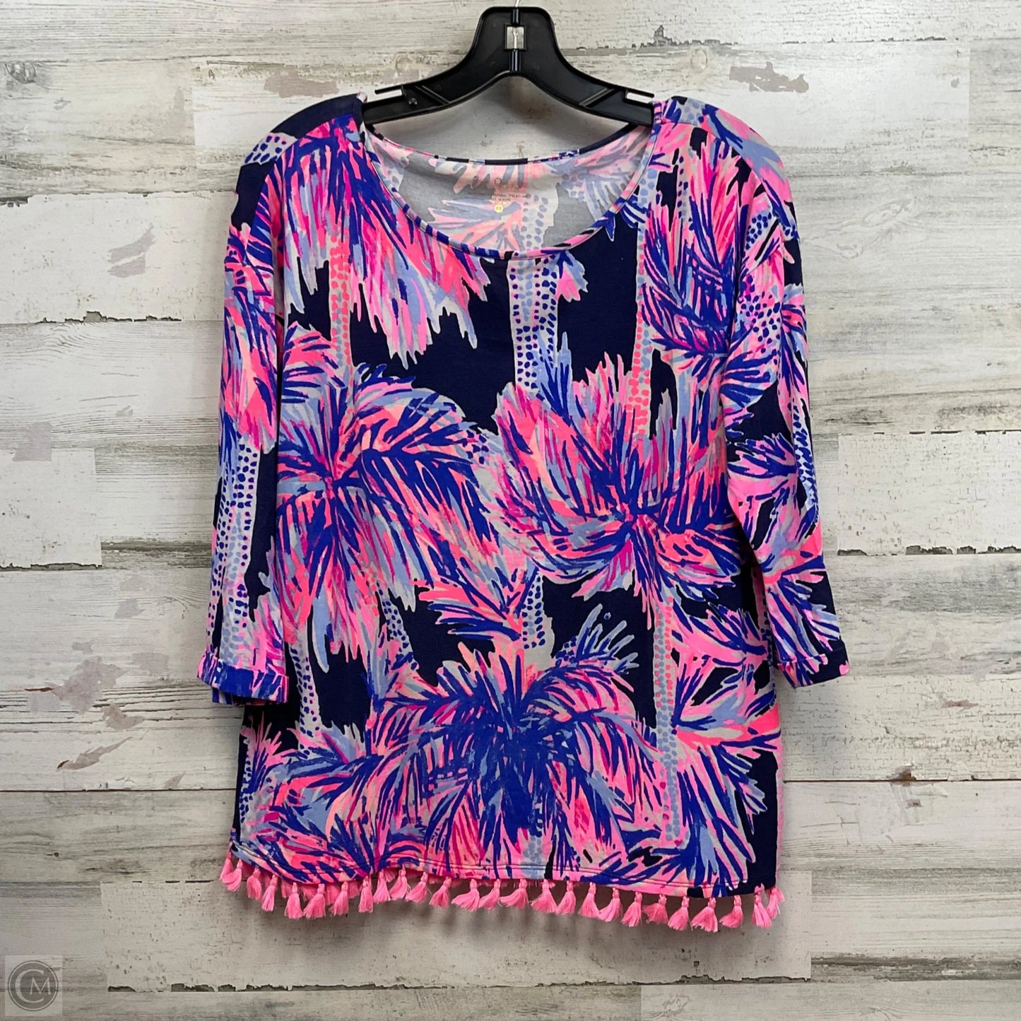 Top Long Sleeve By Lilly Pulitzer In Blue, Size: M