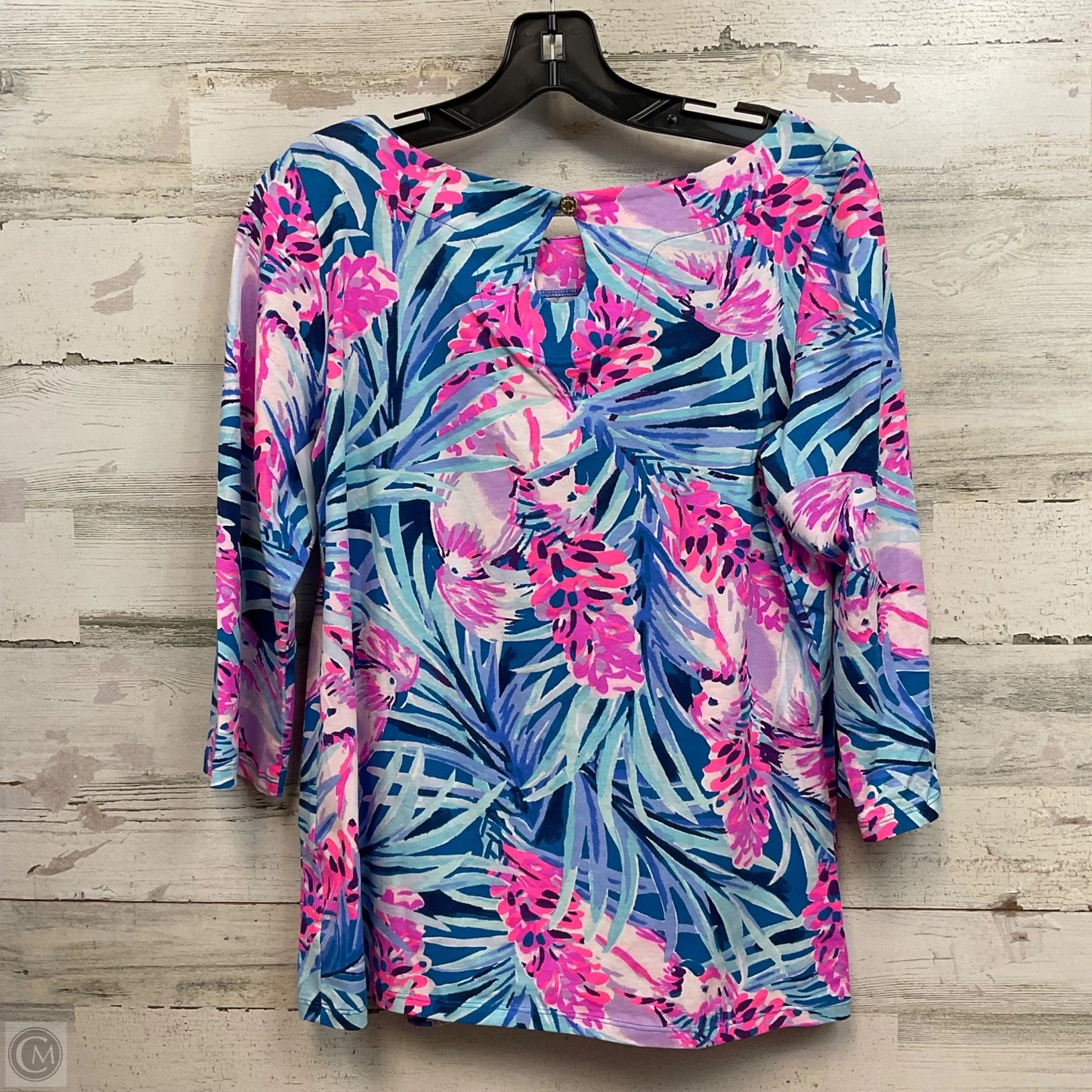 Top Long Sleeve By Lilly Pulitzer In Blue, Size: M