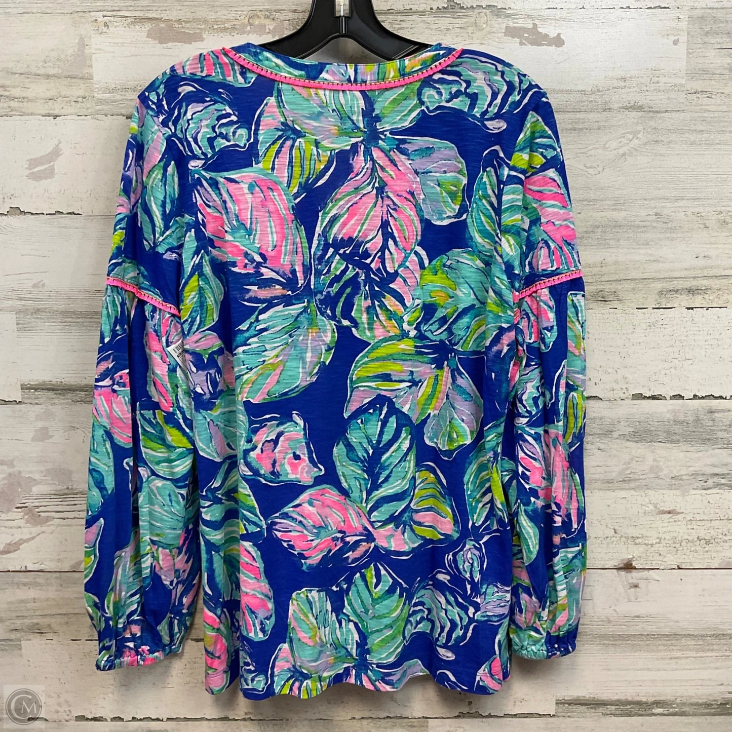 Top Long Sleeve By Lilly Pulitzer In Blue, Size: M