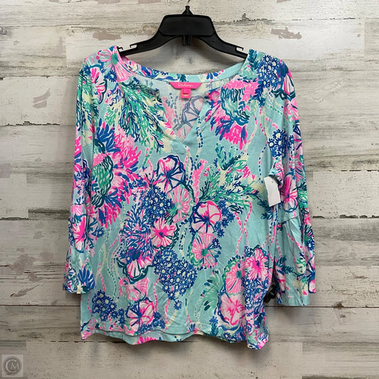 Top Long Sleeve By Lilly Pulitzer In Green, Size: L