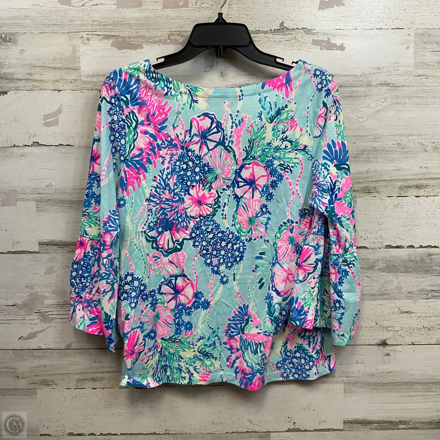Top Long Sleeve By Lilly Pulitzer In Green, Size: L