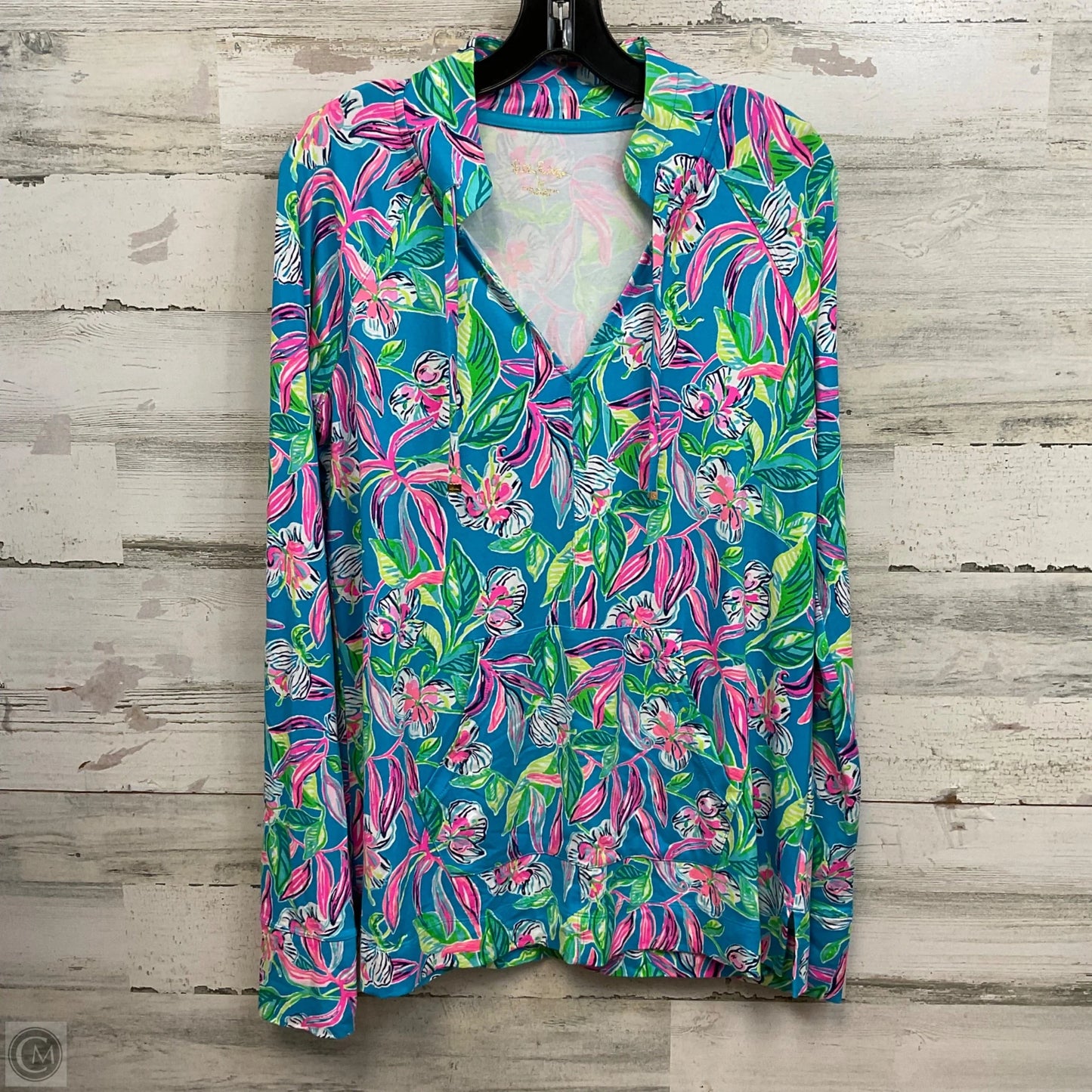 Top Long Sleeve By Lilly Pulitzer In Blue, Size: M