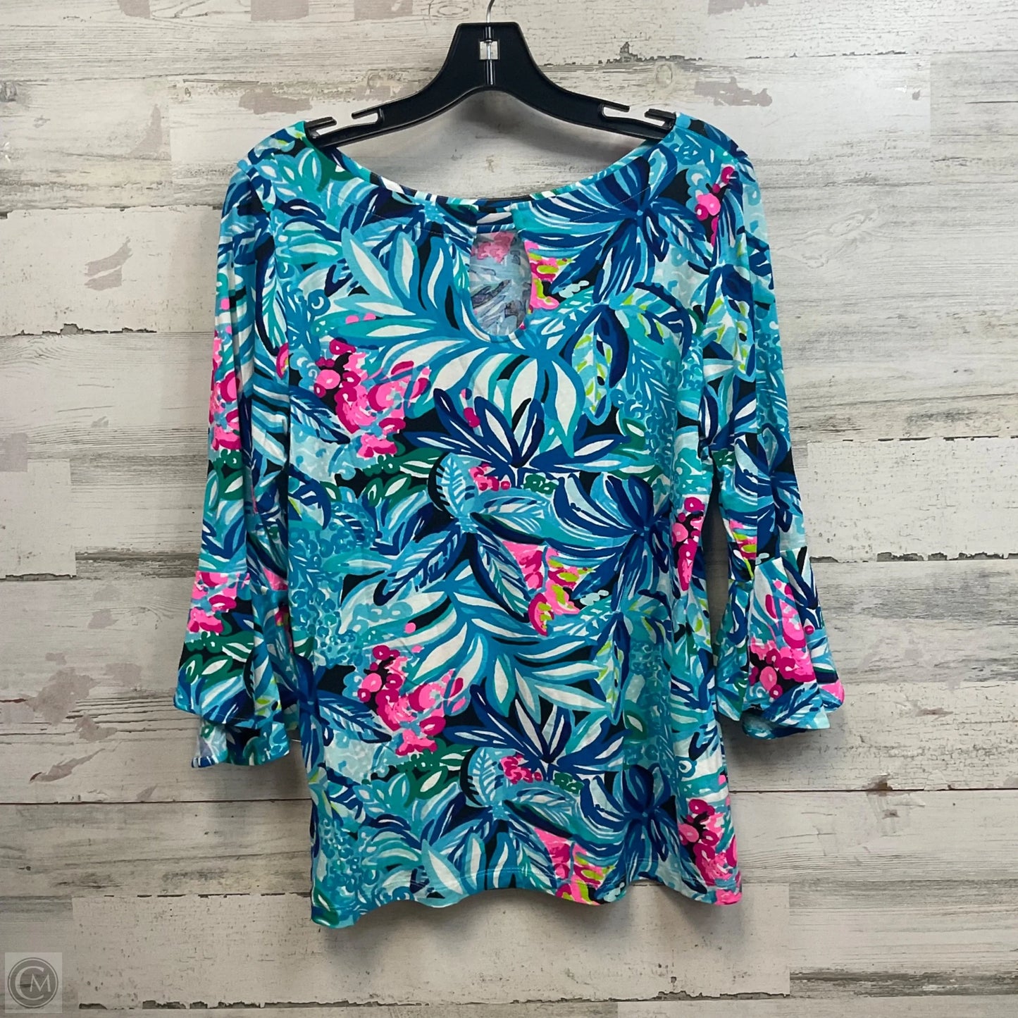 Top Long Sleeve By Lilly Pulitzer In Blue, Size: M