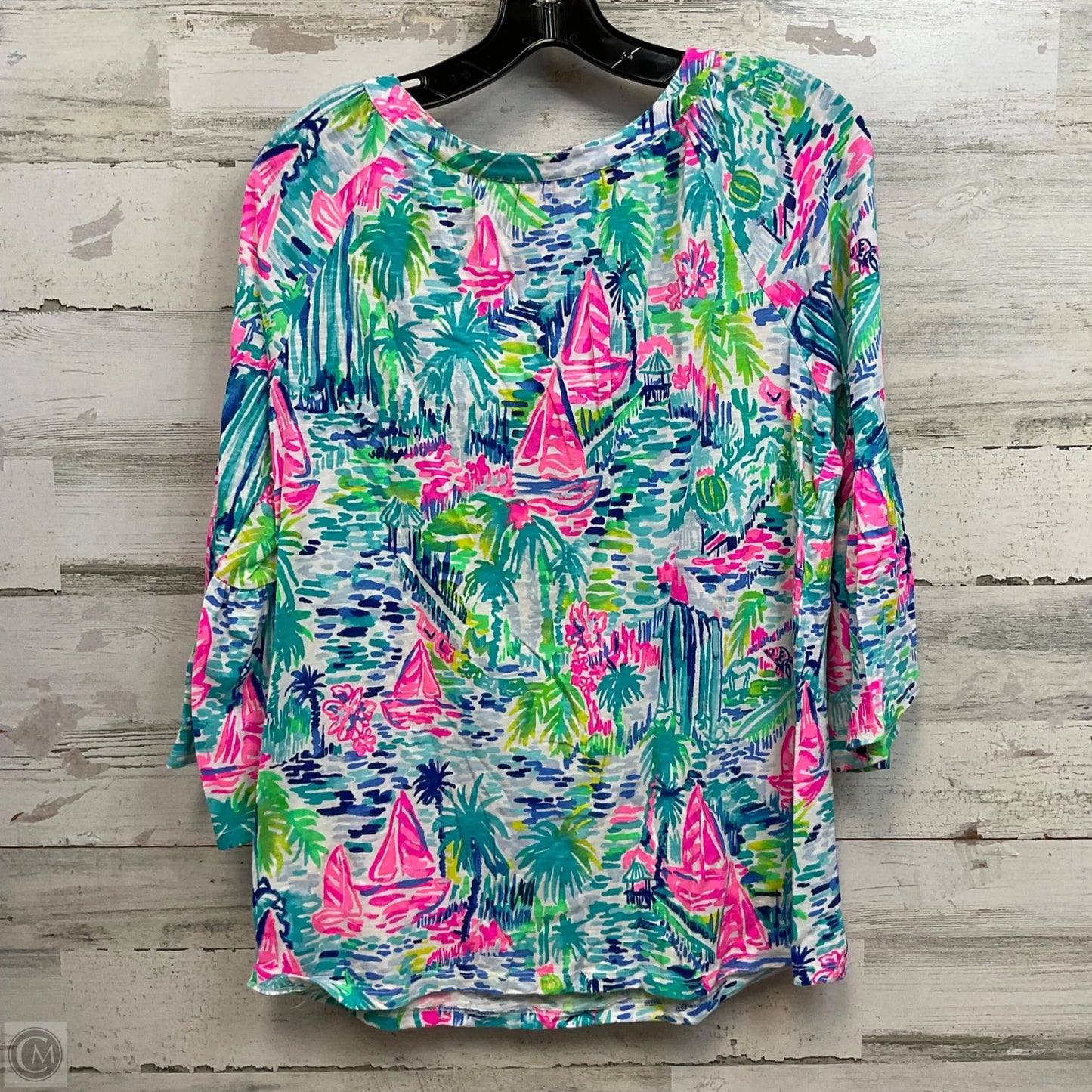 Top Long Sleeve By Lilly Pulitzer In Green, Size: M