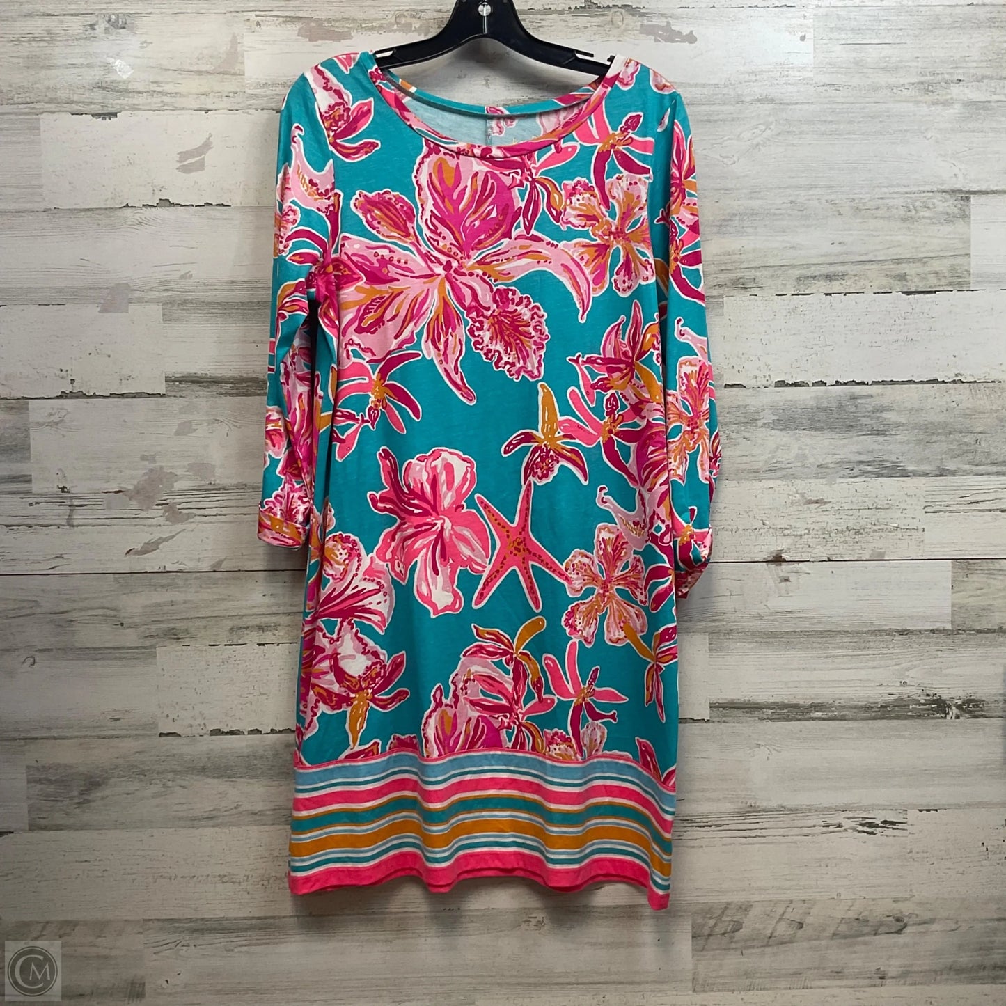 Dress Casual Short By Lilly Pulitzer In Blue & Pink, Size: L