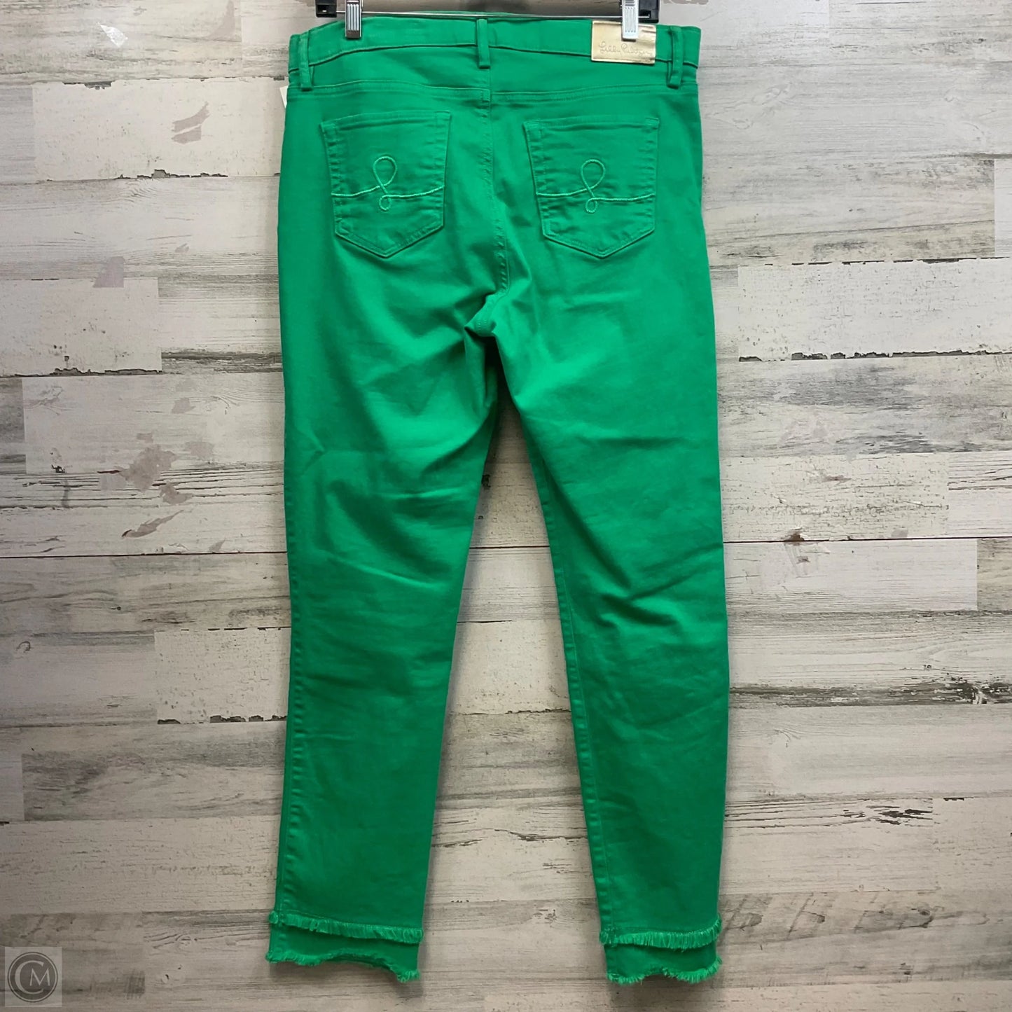 Jeans Straight By Lilly Pulitzer In Green Denim, Size: 12