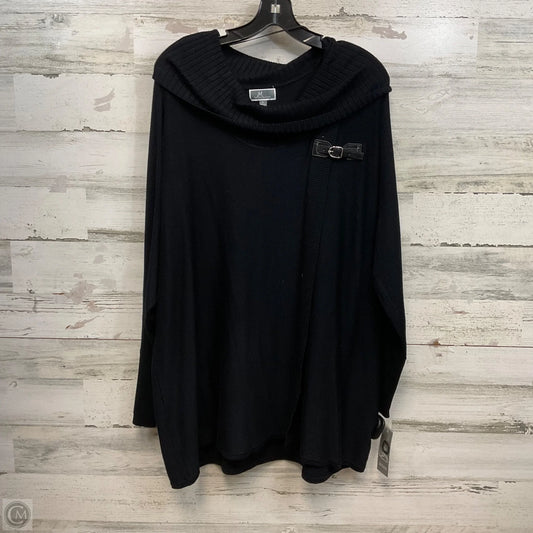 Top Long Sleeve By Jm Collections In Black, Size: L
