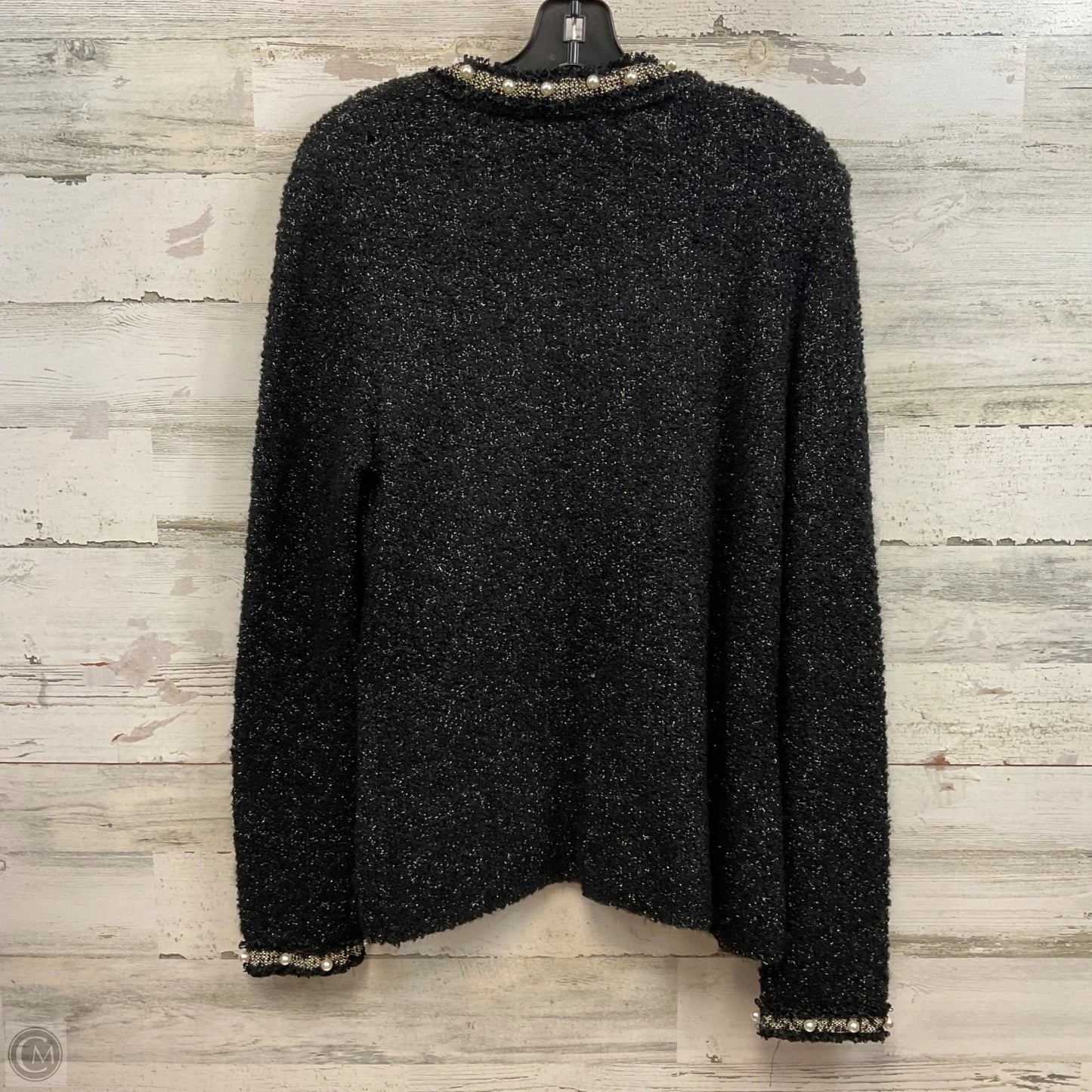 Sweater Cardigan By White House Black Market In Black, Size: L