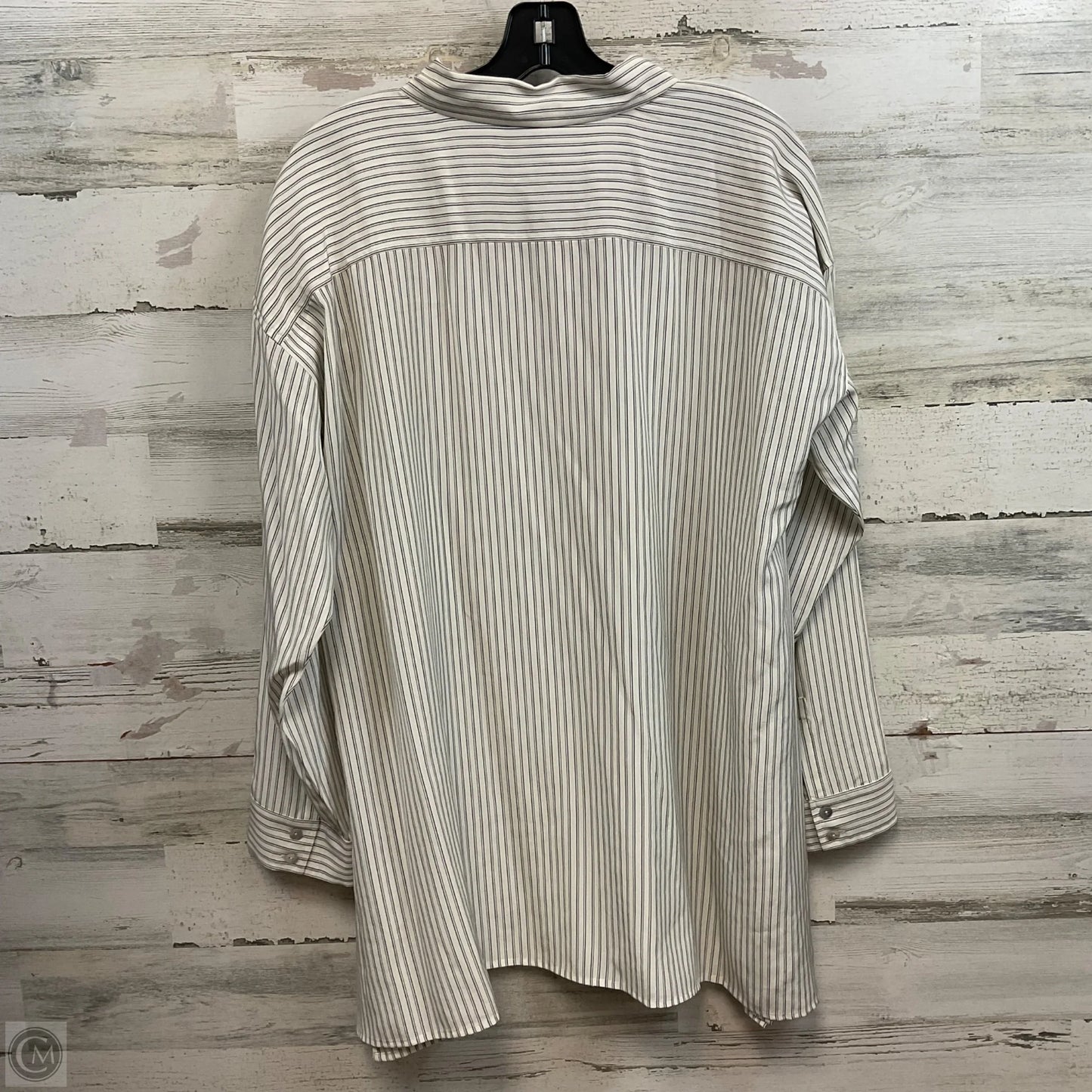 Blouse Long Sleeve By Eileen Fisher In Cream, Size: L