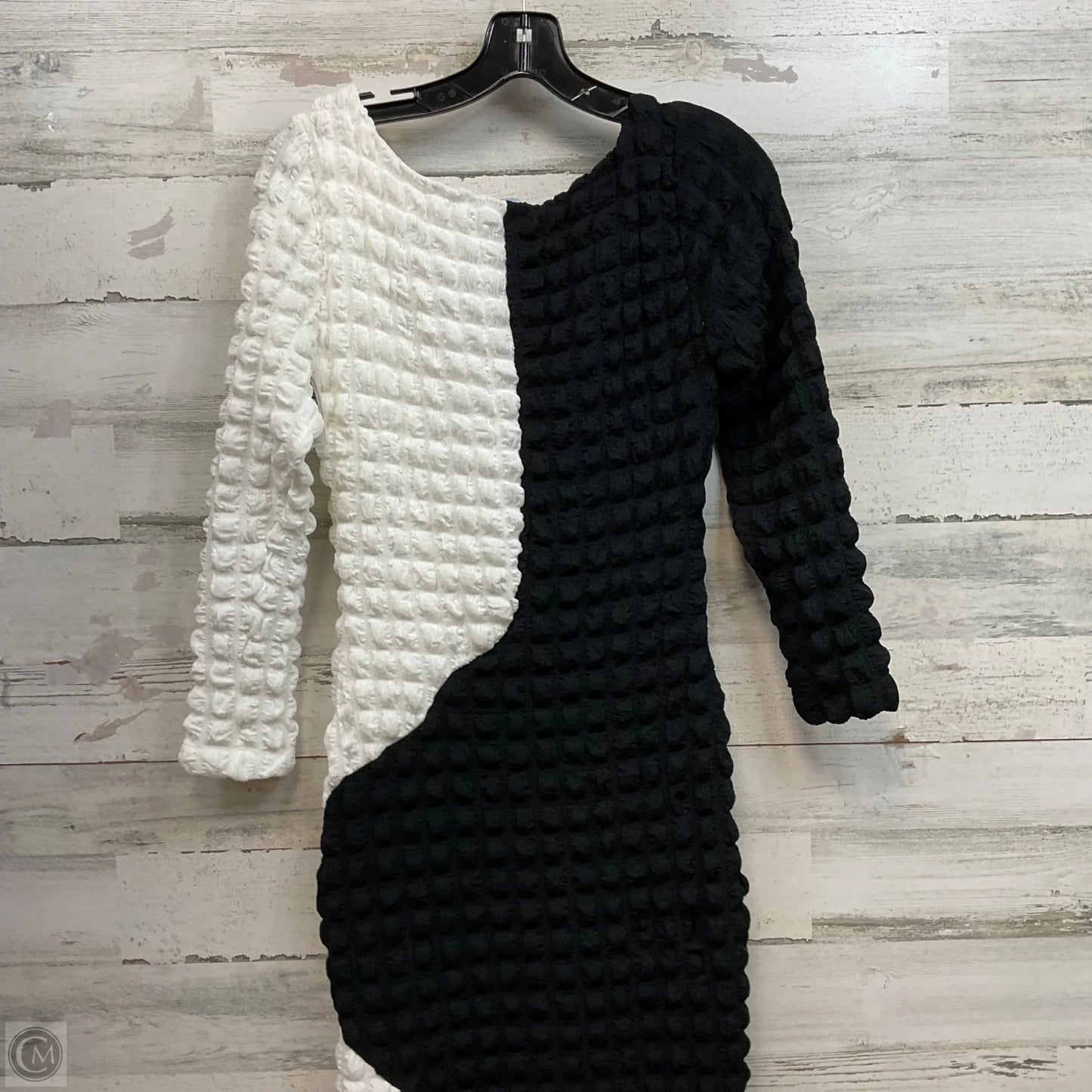 Dress Casual Midi By Antonio Melani In Black & White, Size: S