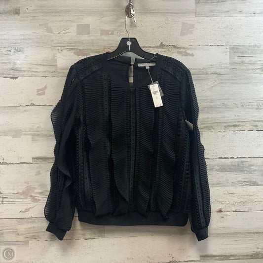 Blouse Long Sleeve By Daniel Rainn In Black, Size: S