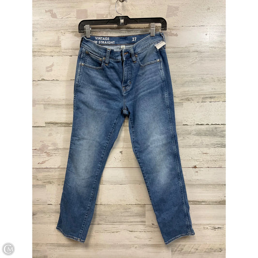 Jeans Straight By J. Crew In Blue Denim, Size: 4