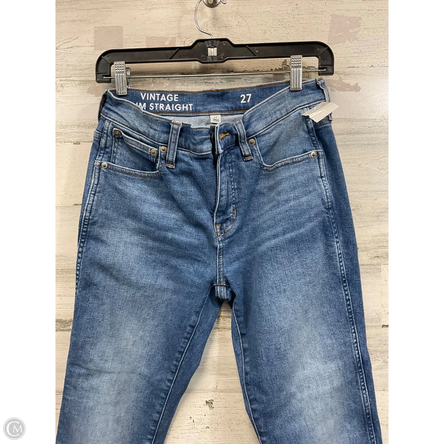 Jeans Straight By J. Crew In Blue Denim, Size: 4
