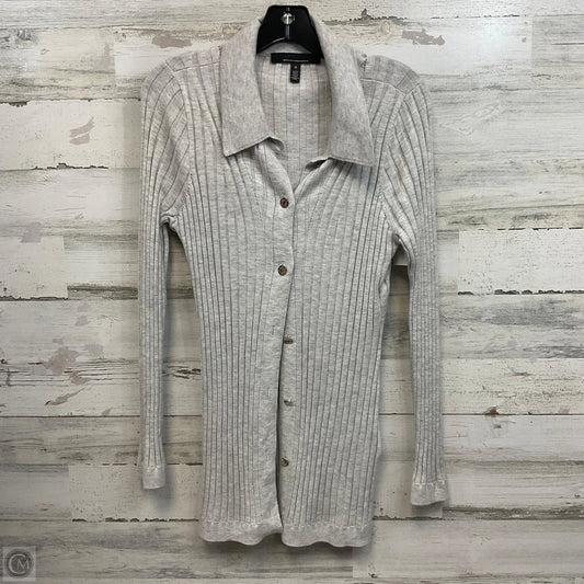 Sweater Cardigan By White House Black Market In Grey, Size: M