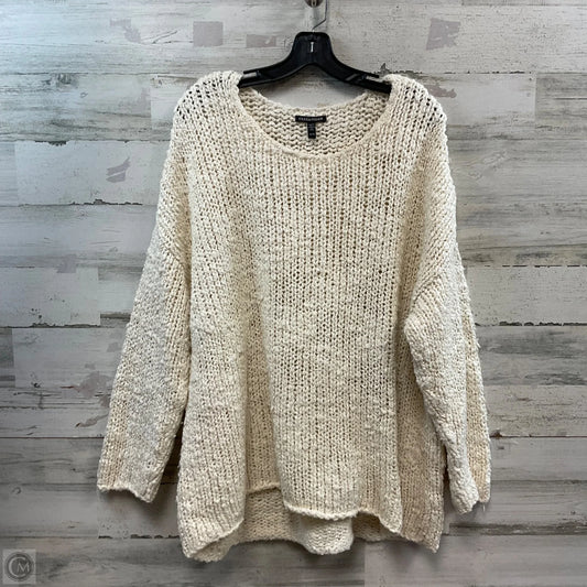 Sweater By Eileen Fisher In Cream, Size: Xl