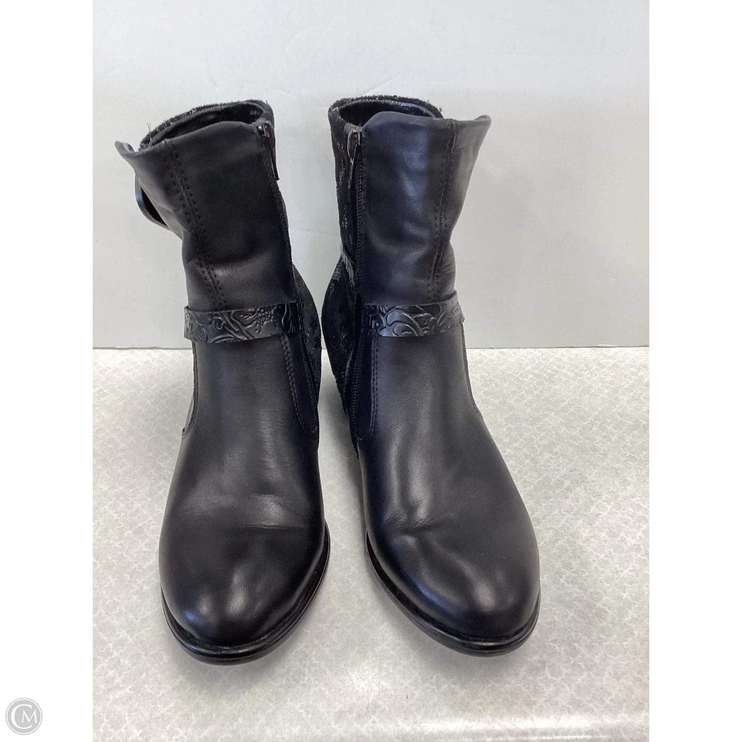 Boots Ankle Heels By remonte In Black, Size: 7.5