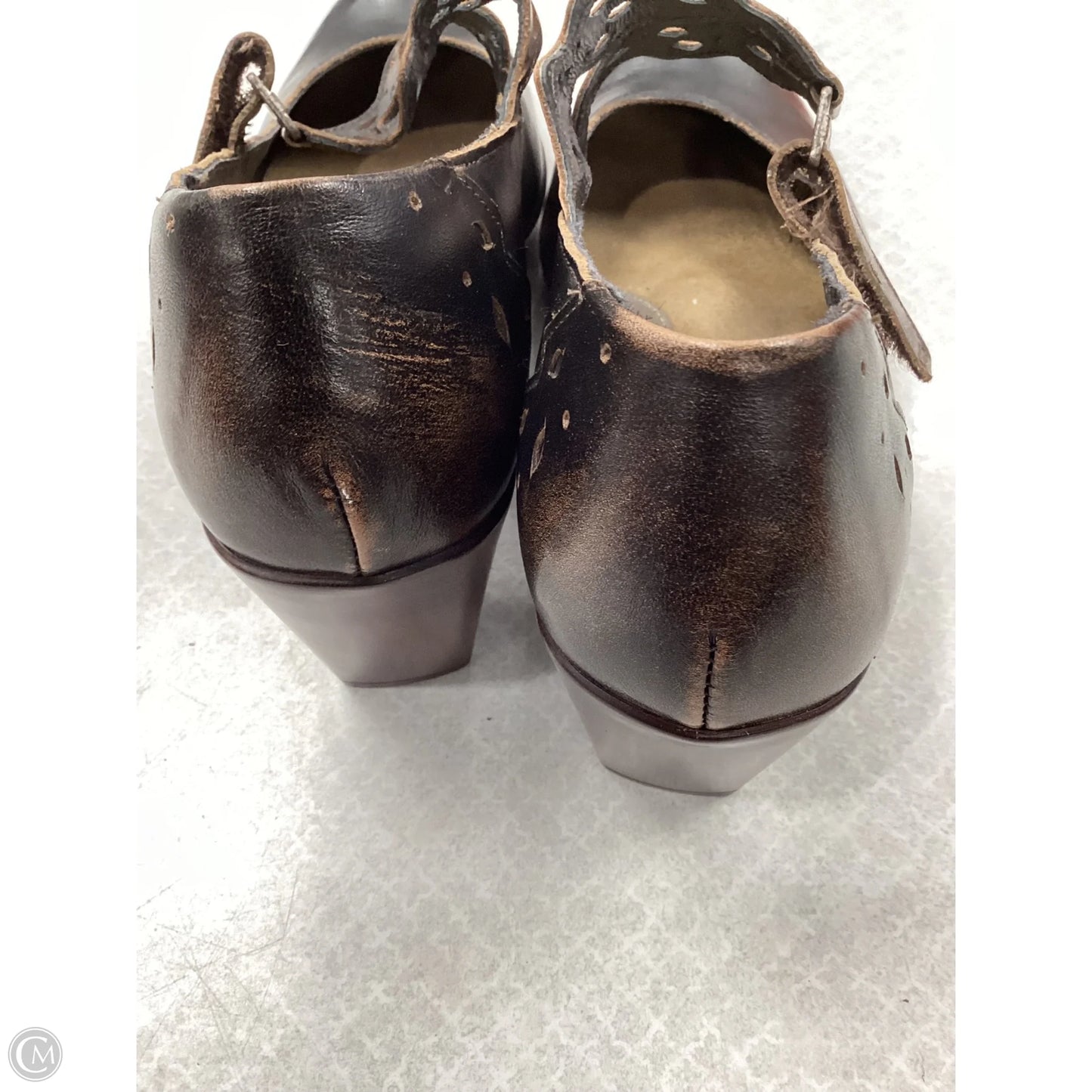 Shoes Heels Block By Naot In Brown, Size: 8