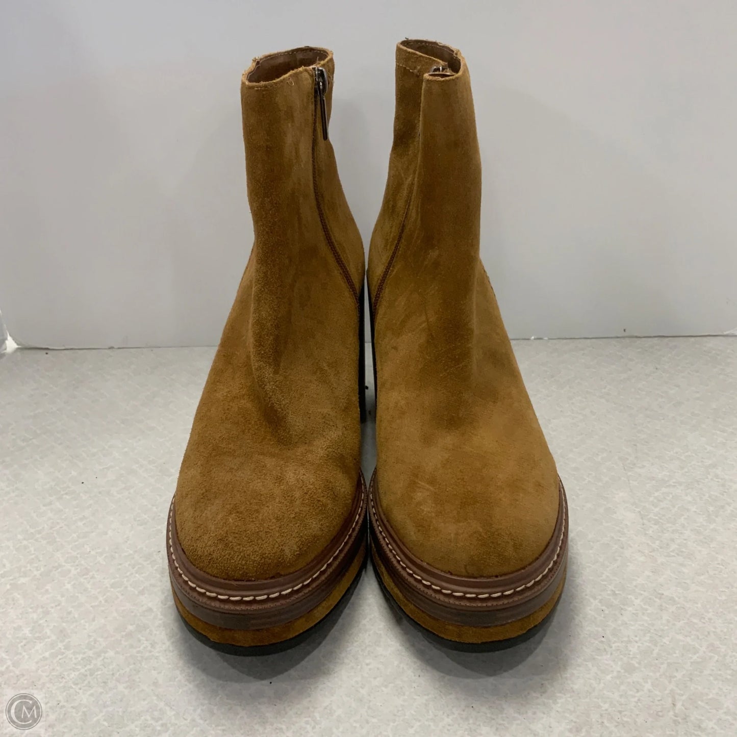 Boots Ankle Heels By Steve Madden In Brown, Size: 10