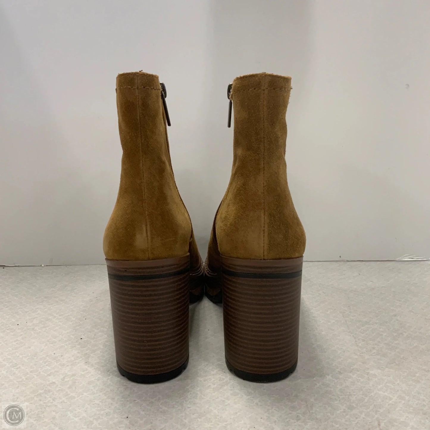 Boots Ankle Heels By Steve Madden In Brown, Size: 10