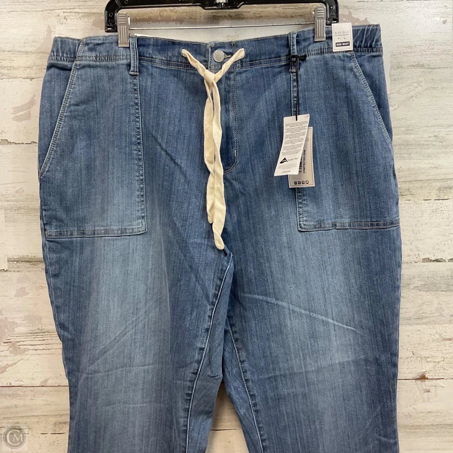 Jeans Straight By Judy Blue In Blue Denim, Size: 20