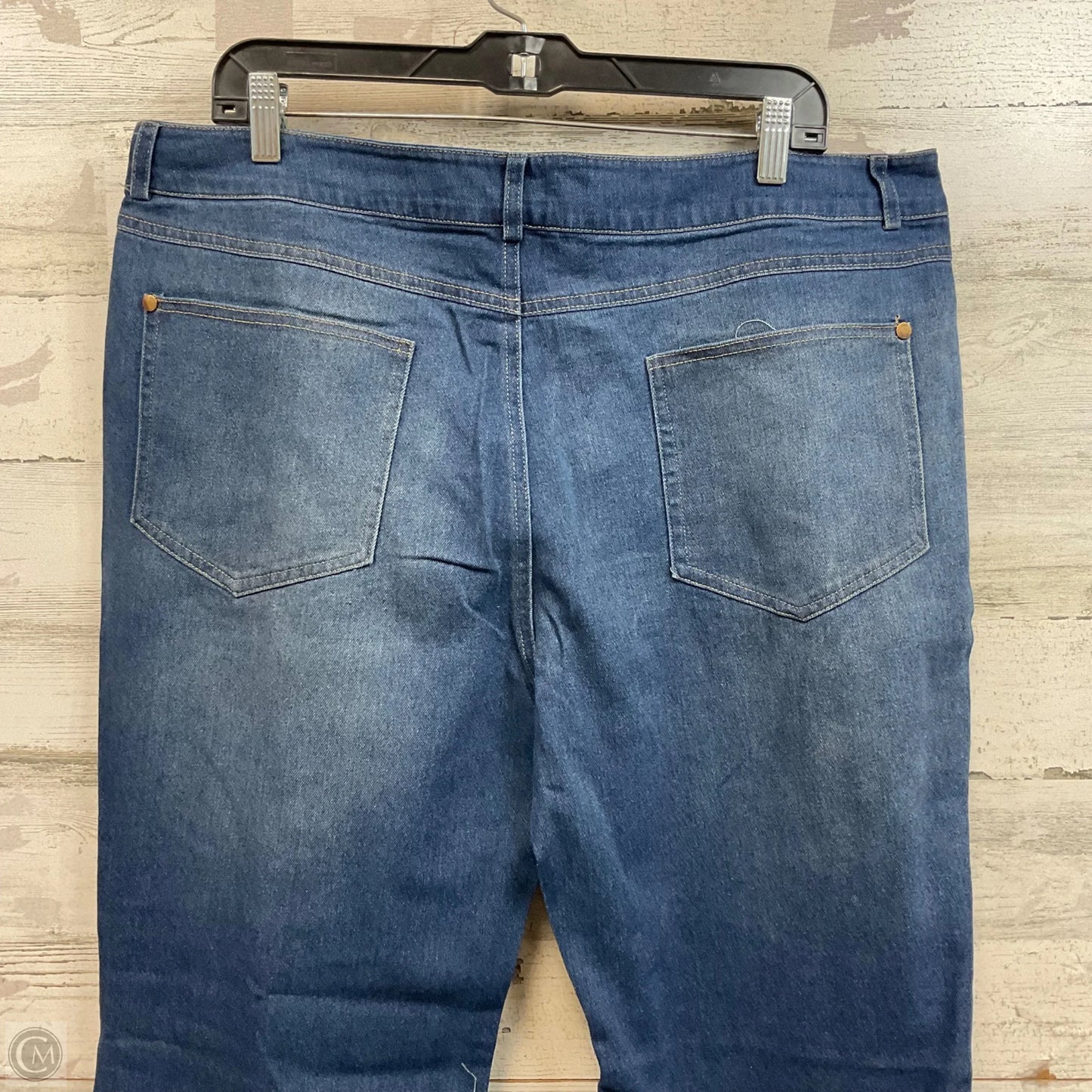 Jeans Wide Leg By Cme In Blue Denim, Size: 2x