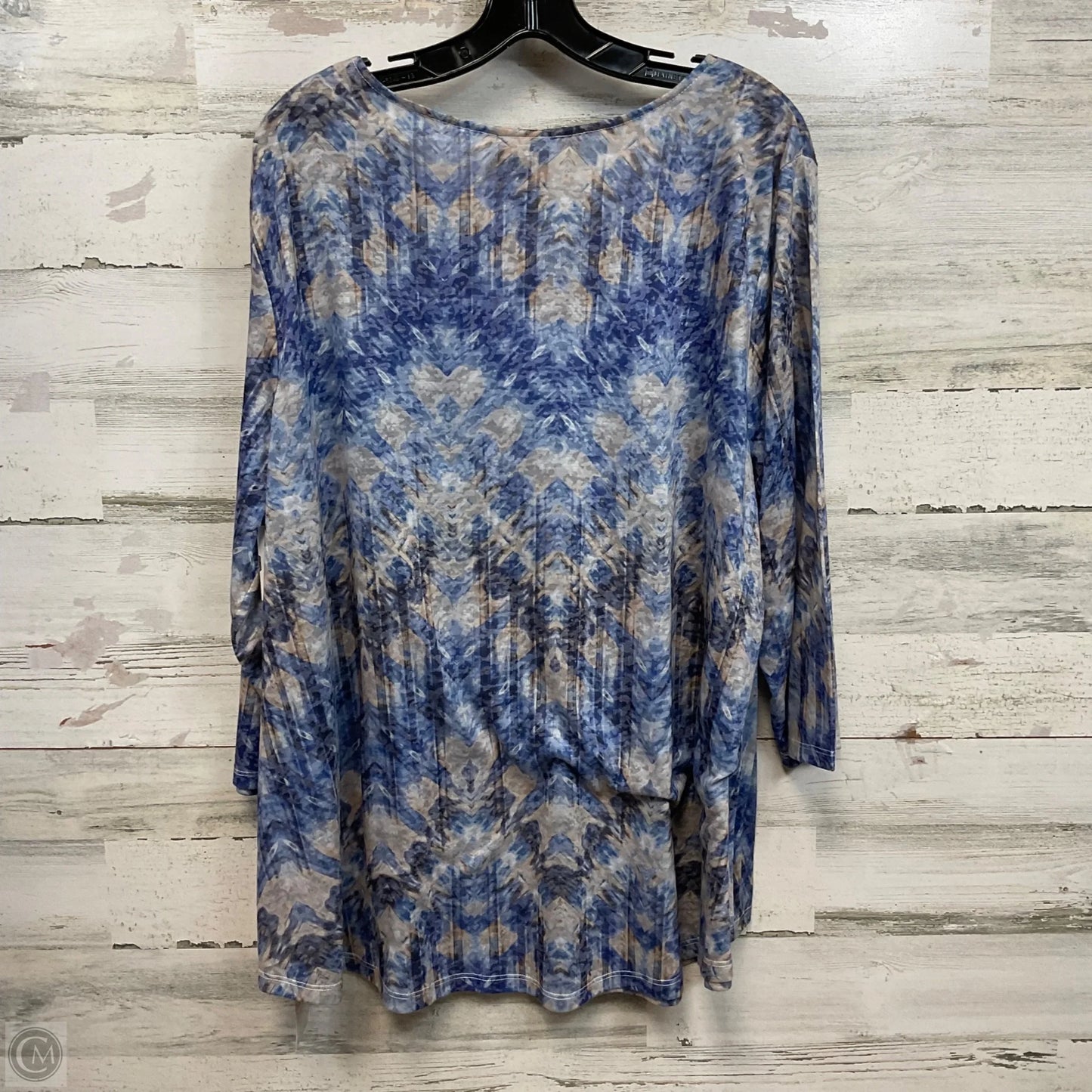 Top 3/4 Sleeve By Ruby Rd In Blue, Size: 2x