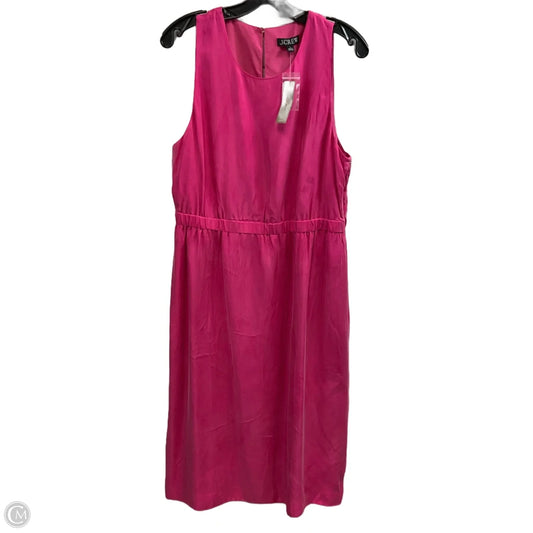 Dress Casual Midi By J. Crew In Pink, Size: L
