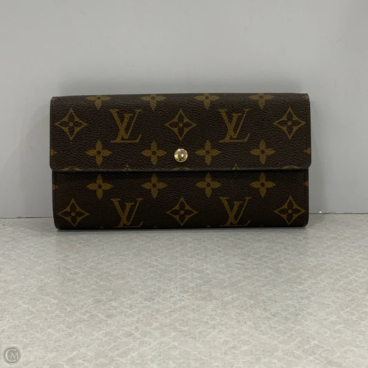 Wallet Luxury Designer By Louis Vuitton, Size: Medium