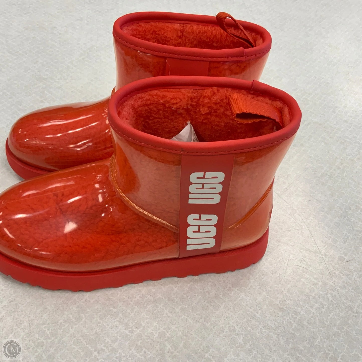 Boots Ankle Flats By Ugg In Orange, Size: 6