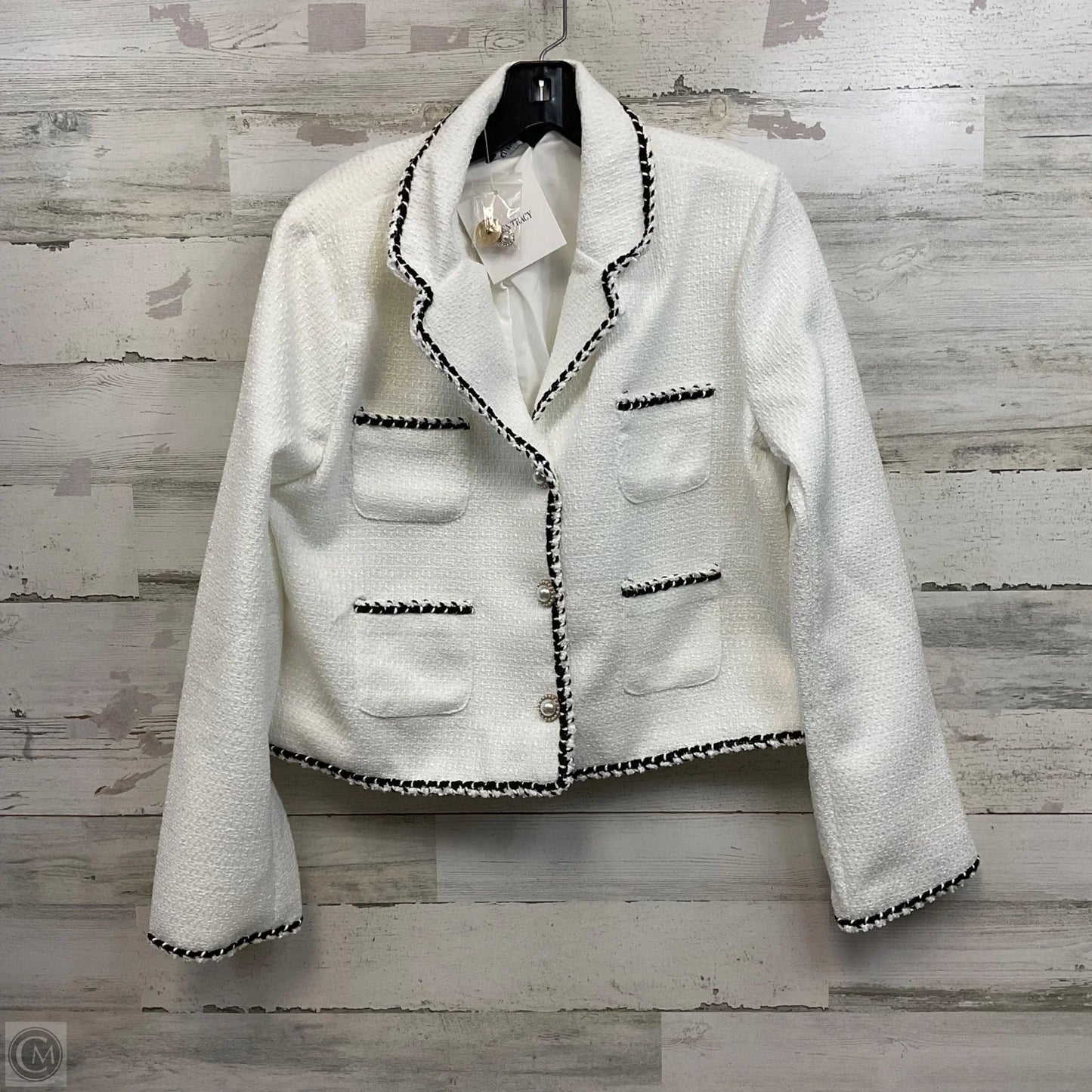 Jacket Other By Ellen Tracy In White, Size: M