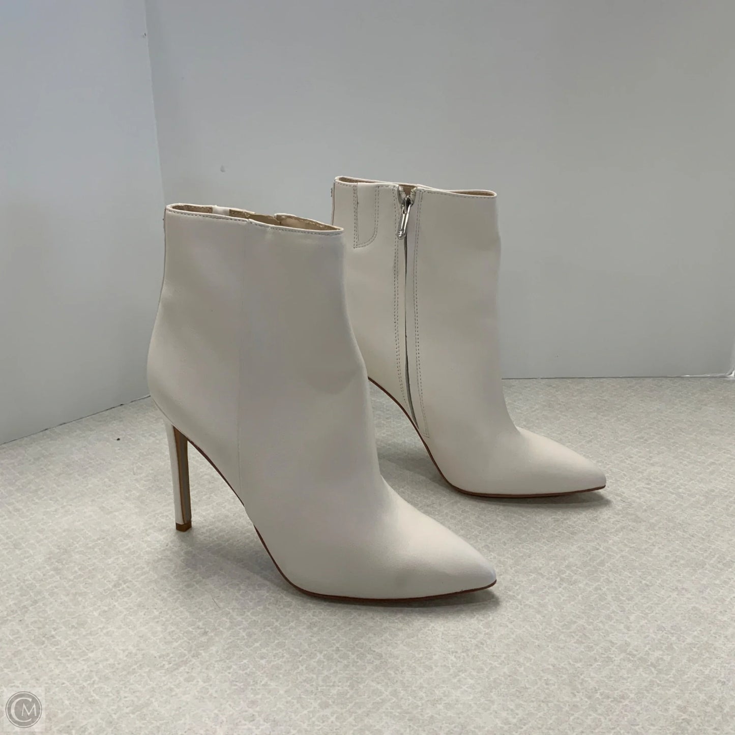 Boots Ankle Heels By Sam Edelman In White, Size: 10