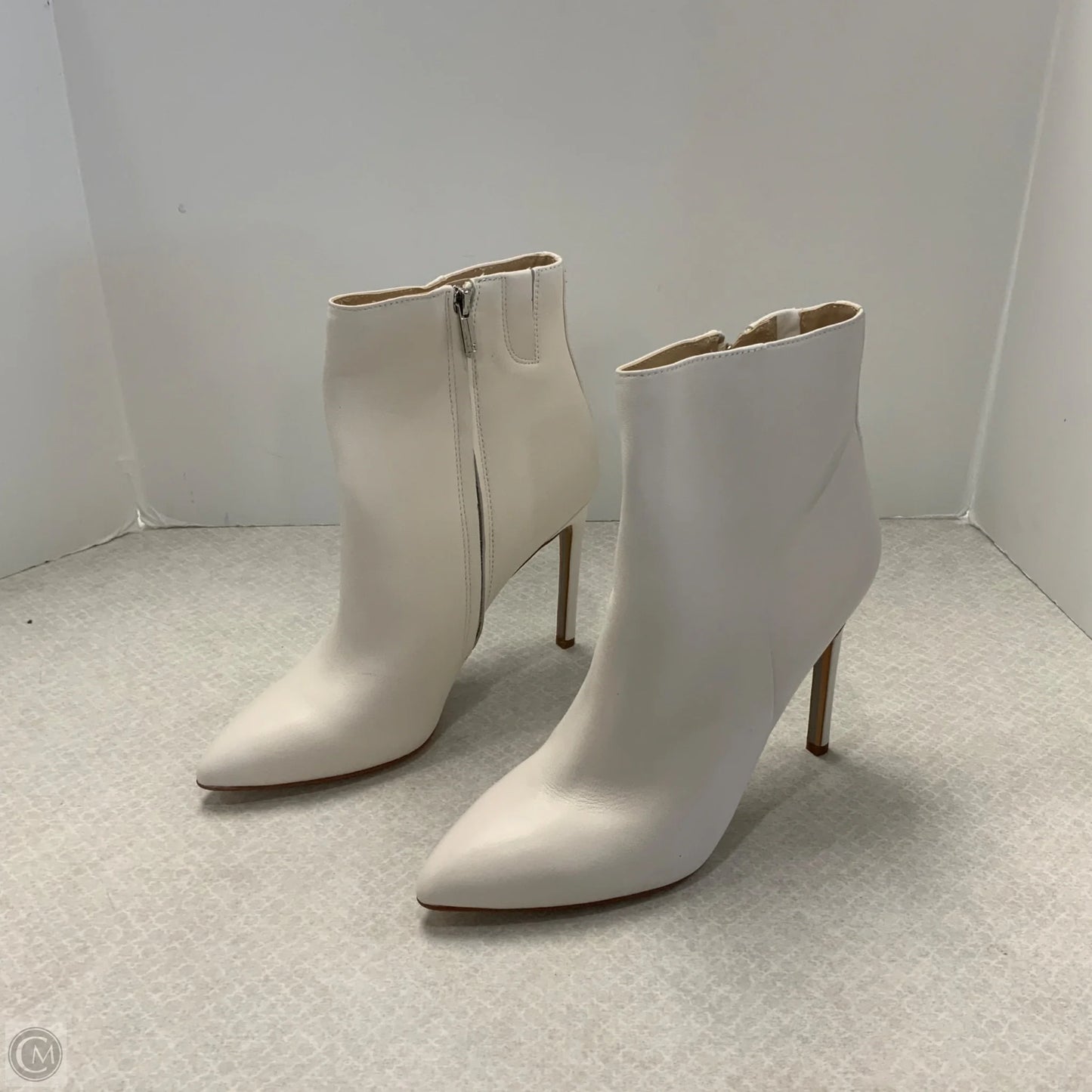 Boots Ankle Heels By Sam Edelman In White, Size: 10