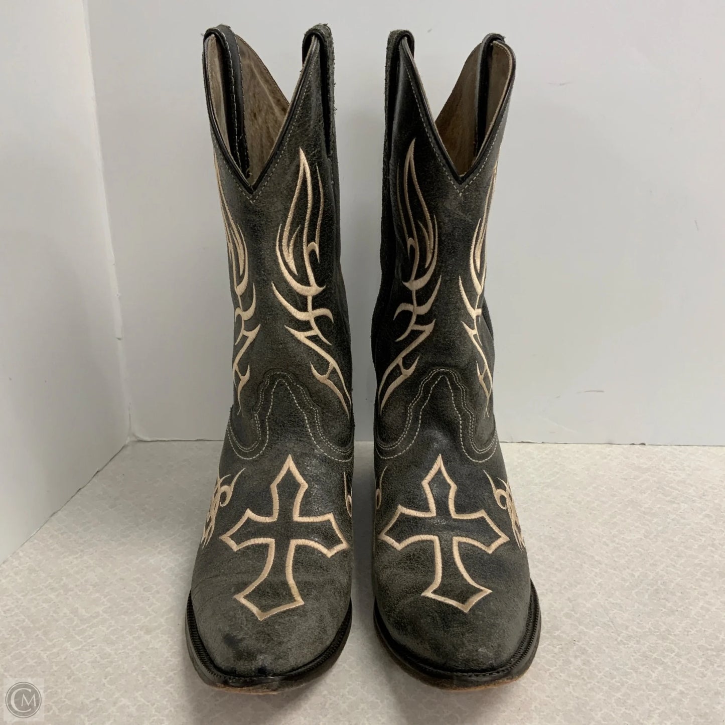 Boots Western By Justin In Black, Size: 10