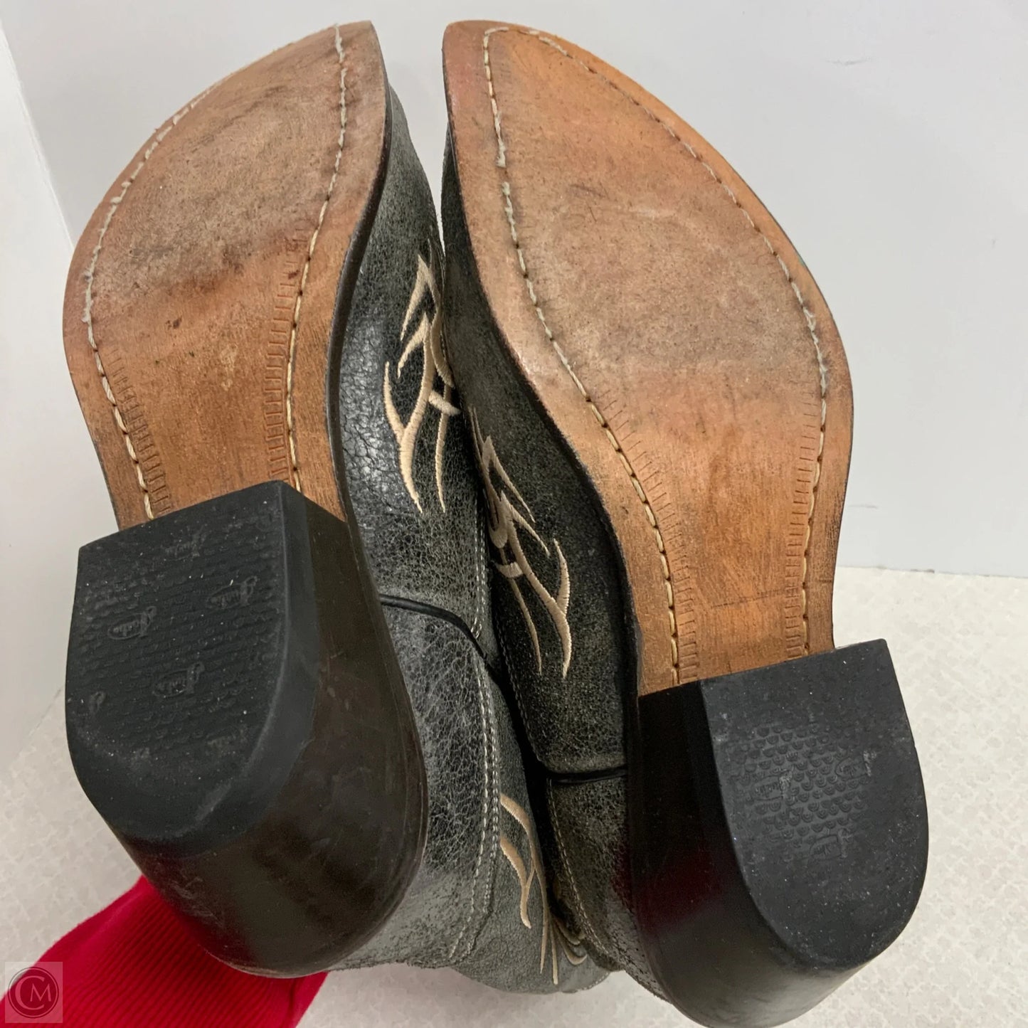 Boots Western By Justin In Black, Size: 10