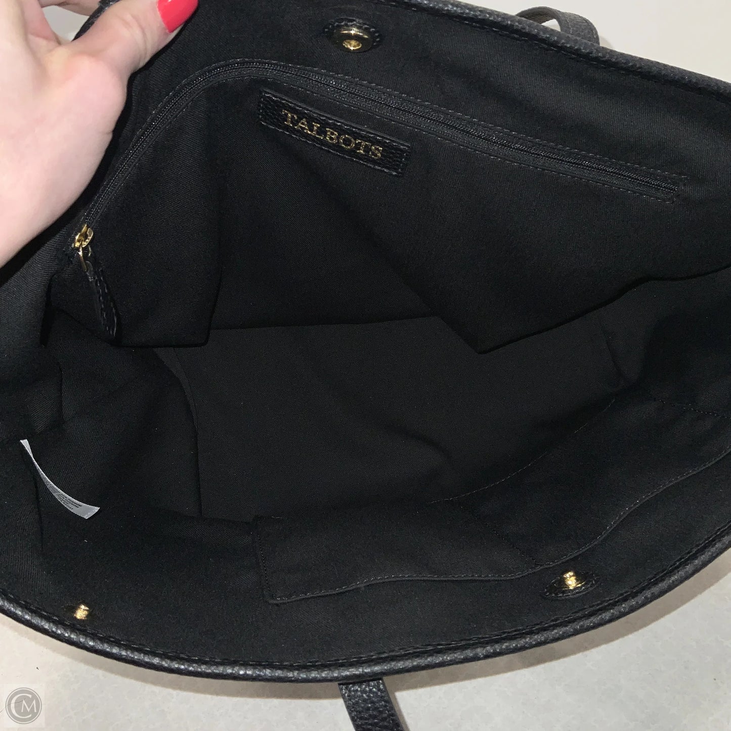 Handbag Leather By Talbots, Size: Large