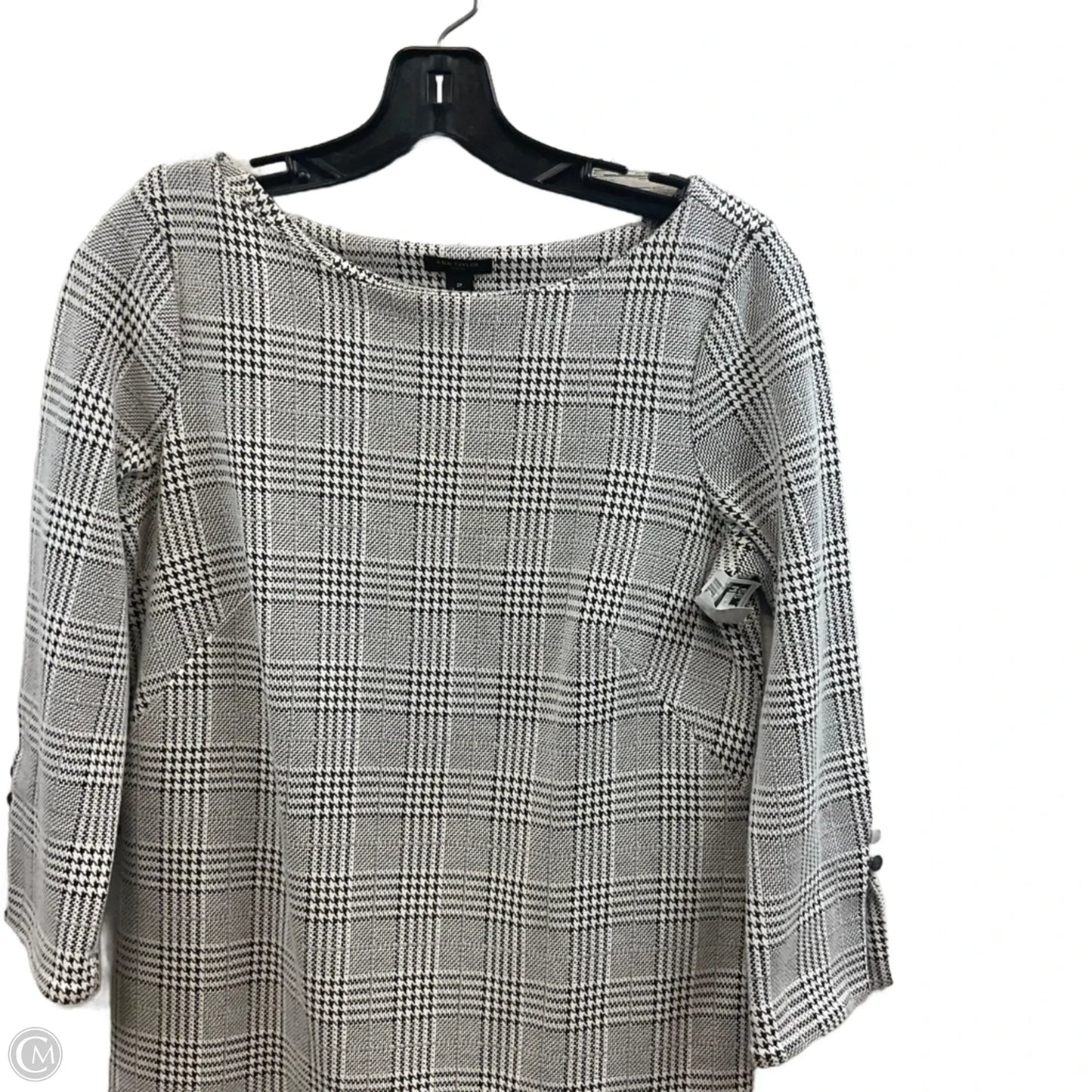Dress Work By Ann Taylor In Black & White, Size: Xsp