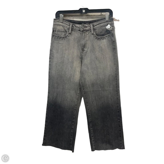 Jeans Wide Leg By Judy Blue In Black Denim, Size: 8