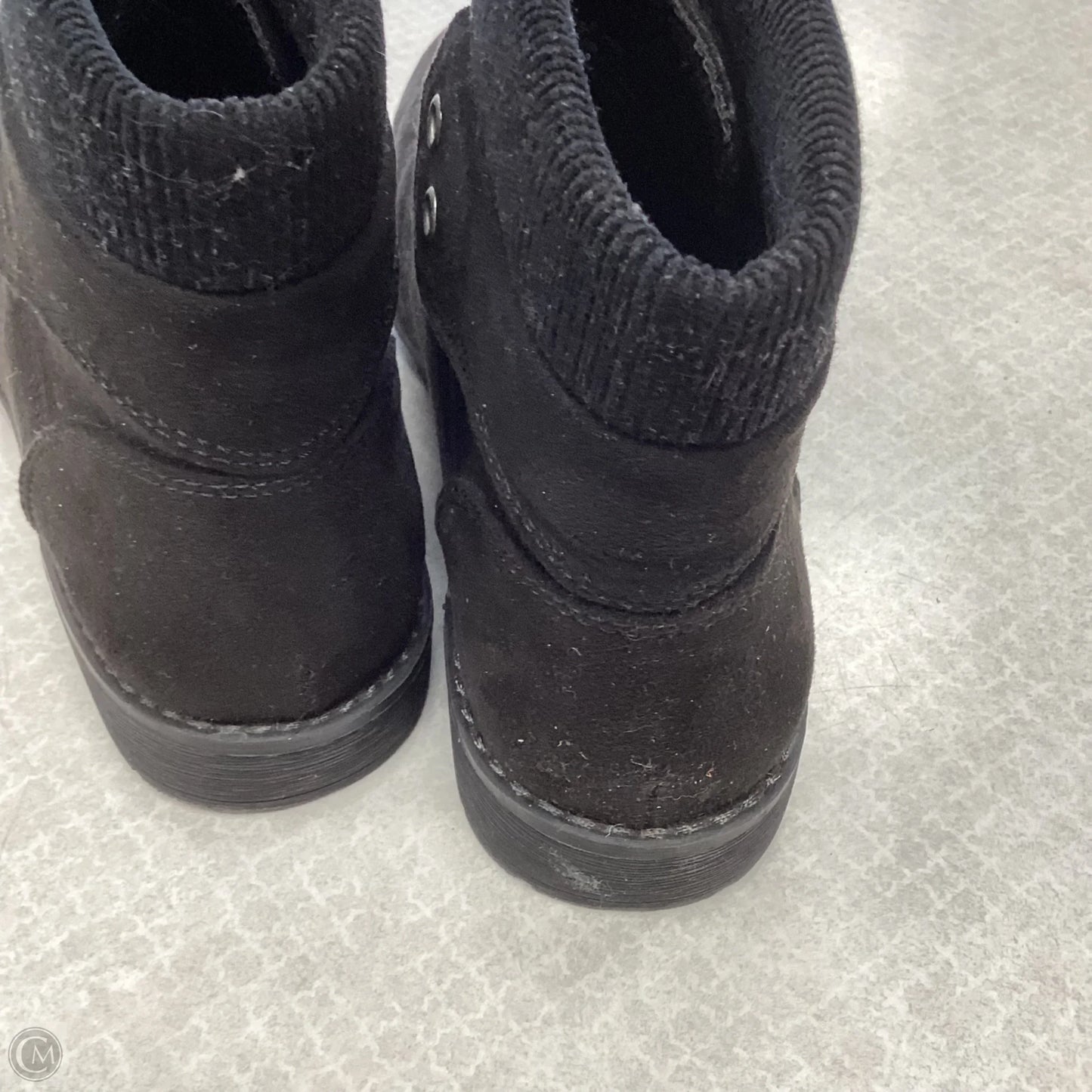 Boots Ankle Flats By St Johns Bay In Black, Size: 7.5