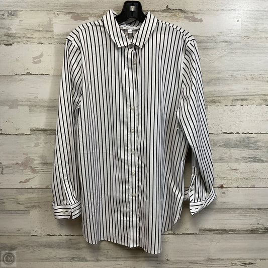 Blouse Long Sleeve By Chicos In White, Size: 12