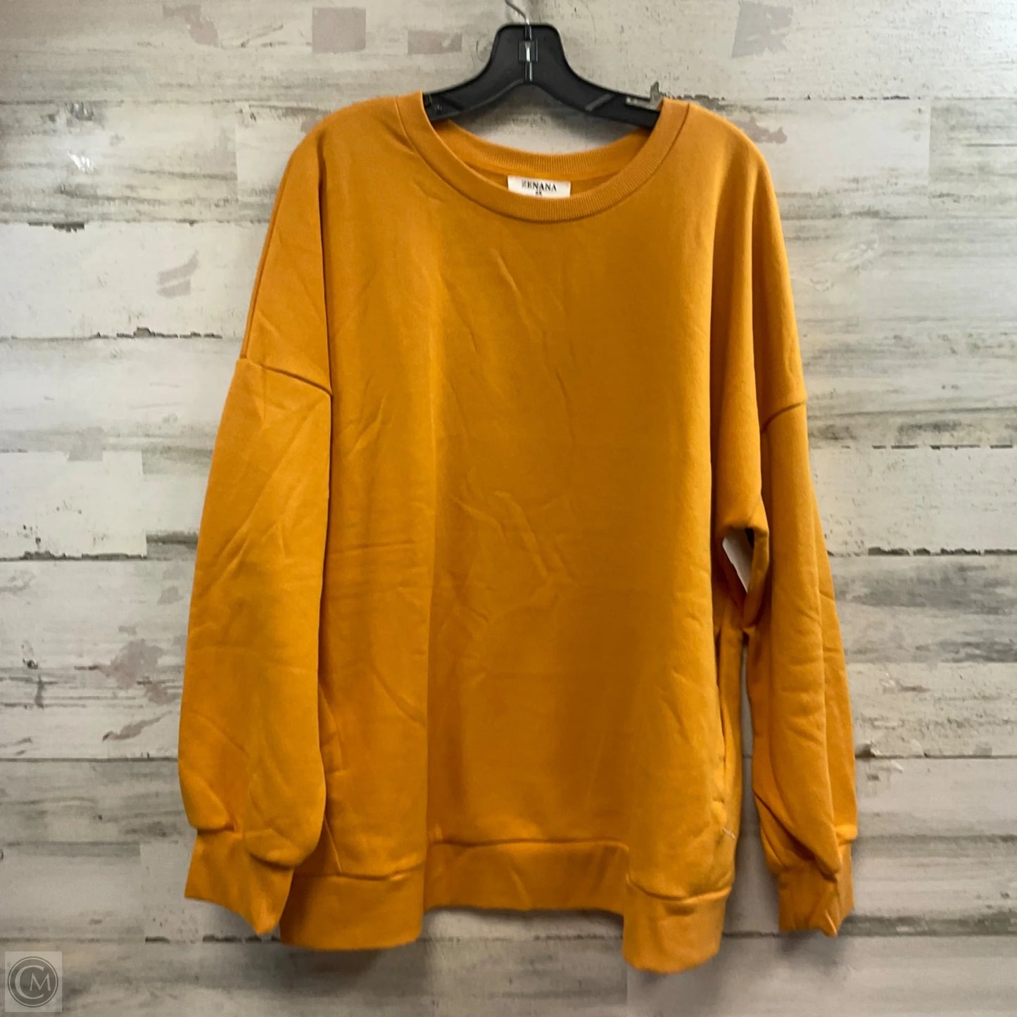 Sweatshirt By Zenana In Yellow, Size: 2x